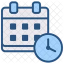 Calendar Time Clock Icon