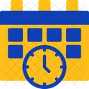Calendar And Clock Time Management Schedule Icon