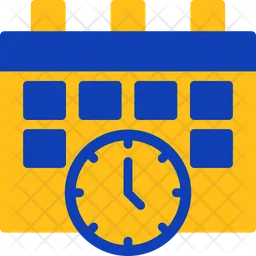 Calendar and clock  Icon