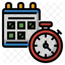 Calendar and time  Icon