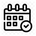 Calendar Check Date Verified Confirm Calendar Icon