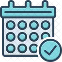 Calendar Check Symbol Appointment Event Icon