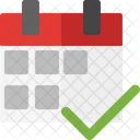 Calendar checkmark  Icon