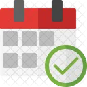 Calendar checkmark  Icon