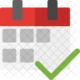 Calendar checkmark  Icon
