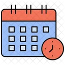 Calendar clock  Icon