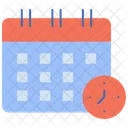 Calendar clock  Icon