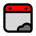 Calendar cloud  Icon