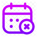 Calendar Cross  Icon