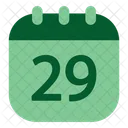 Day Date And Month Green Icon