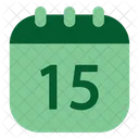 Day Date And Month Green Icon