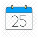 Calendar Date Number  Icon