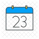 Calendar Date Number  Icon