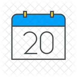 Calendar Date Number  Icon