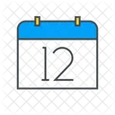 Calendar Date Number Calendar Date Icon