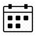 Calendar Dates Organized Simple Icon