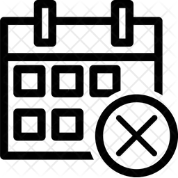 Calendar delete  Icon