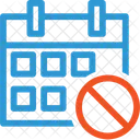 Calendar denied  Icon