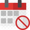 Calendar denied  Icon