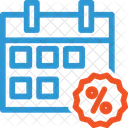 Calendar discount  Icon