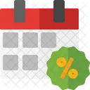Calendar discount  Icon