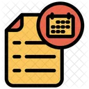 Calender Document File Icon