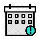 Calendar Error  Icon
