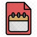 Calendar File  Icon