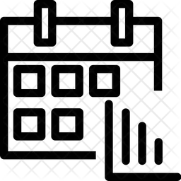 Calendar graph  Icon