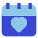 Calendar heart  Icon