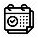 Calendar Checkmark Schedule Icon