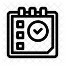 Calendar Checkmark Task Icon