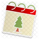 Calendar Christmas Tree Icon