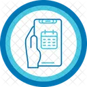 Calendar Hand Holding Phone Date Icon