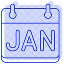 Calendar January Month Icon