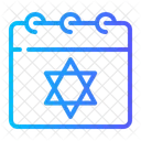 Calendar Judaism Menorah Icon