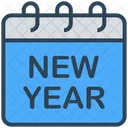 Happy New Year Calendar Icon