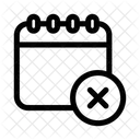 Calendar Reject Cancel Icon