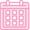 Calendar Duotone Line Icon Icon