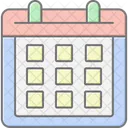 Calendar Lineal Color Icon Icon