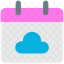 Weather Cloud Calendar Icon