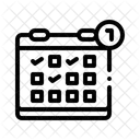Calendar Schedule Remote Team Schedule Icon