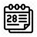 Calendar Scheduling Deadlines Icon