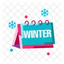 Winter Calendar Snowflake Icon