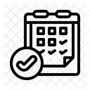 Calendar Task Check Icon