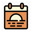 Calendar Vacation Summer Icon