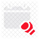 Calendar Boxing Gloves Schedule Icon