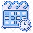 Calendar Clock Deadline Icon