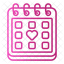 Calendar Love Valentine Icon