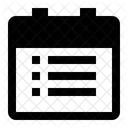 Calendar List Icon